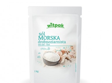 Sól morska drobnoziarnista 1000g WITPAK