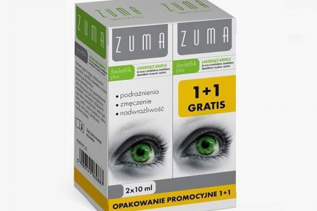 Zuma Świetlik Plus DUOPACK PROMOCYJNY krople, 10 ml + 10 ml gratis